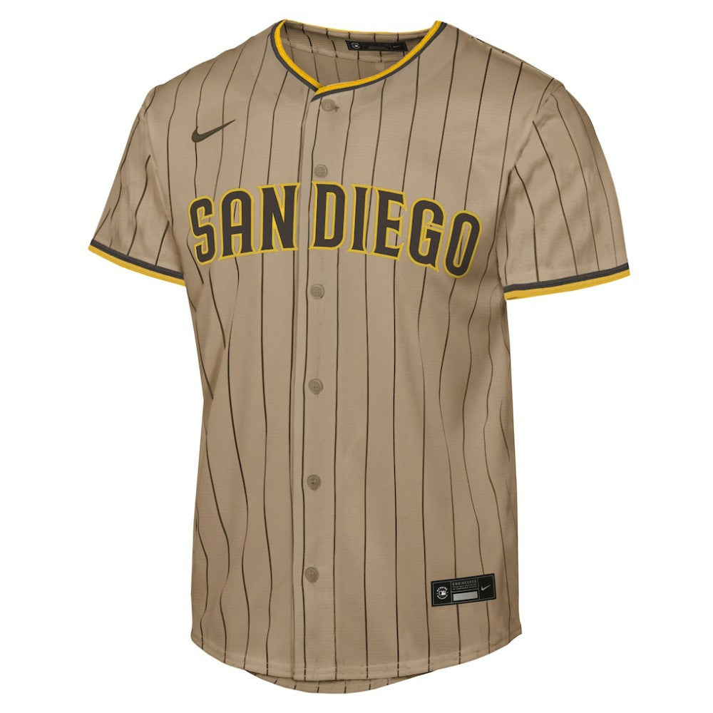 Fernando Tatis Jr. San Diego Padres Youth Alternate Replica Jersey Khaki