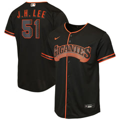 Jung Hoo Lee San Francisco Giants Youth Alternate 2 Replica Jersey Black