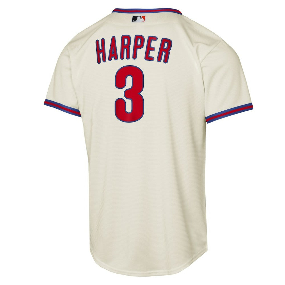 Bryce Harper Philadelphia Phillies Youth Alternate 2 Replica Jersey Cream