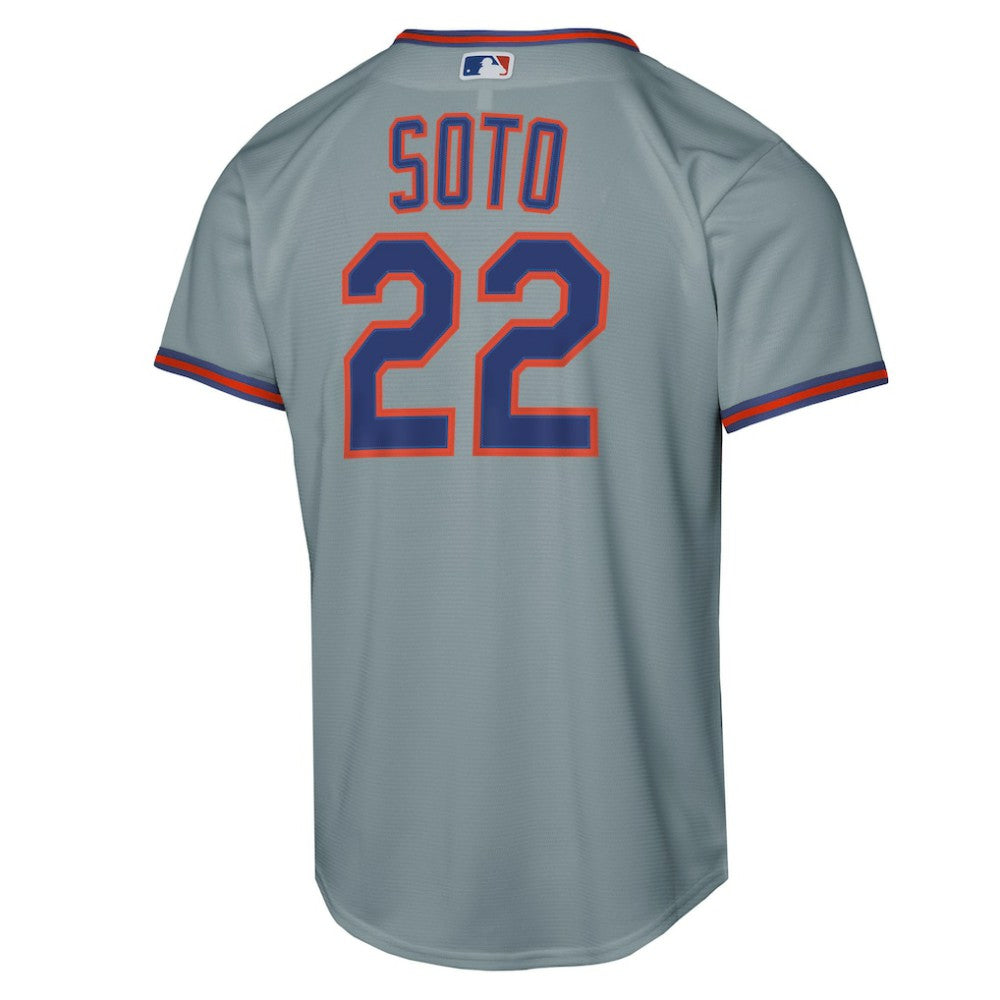 Juan Soto New York Mets Youth Road Replica Jersey Gray