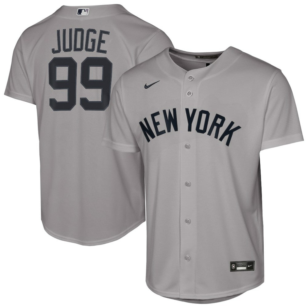 Aaron Judge New York Yankees Youth Road Replica Jersey Gray