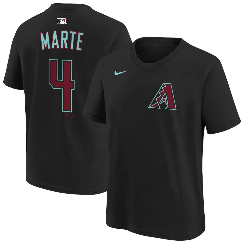 Ketel Marte Arizona Diamondbacks Youth Name & Number T-Shirt Black