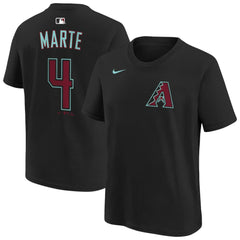 Ketel Marte Arizona Diamondbacks Youth Name & Number T-Shirt Black