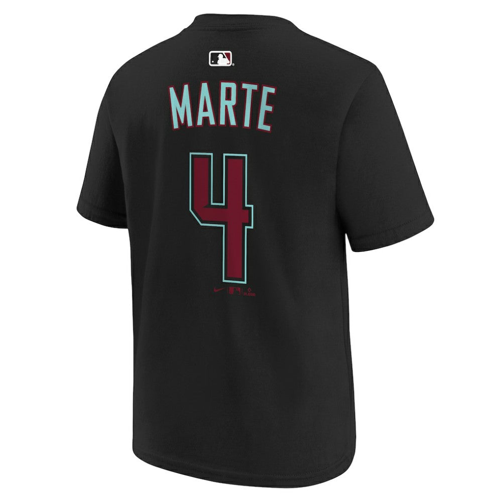 Ketel Marte Arizona Diamondbacks Youth Name & Number T-Shirt Black