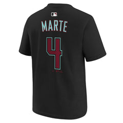 Ketel Marte Arizona Diamondbacks Youth Name & Number T-Shirt Black