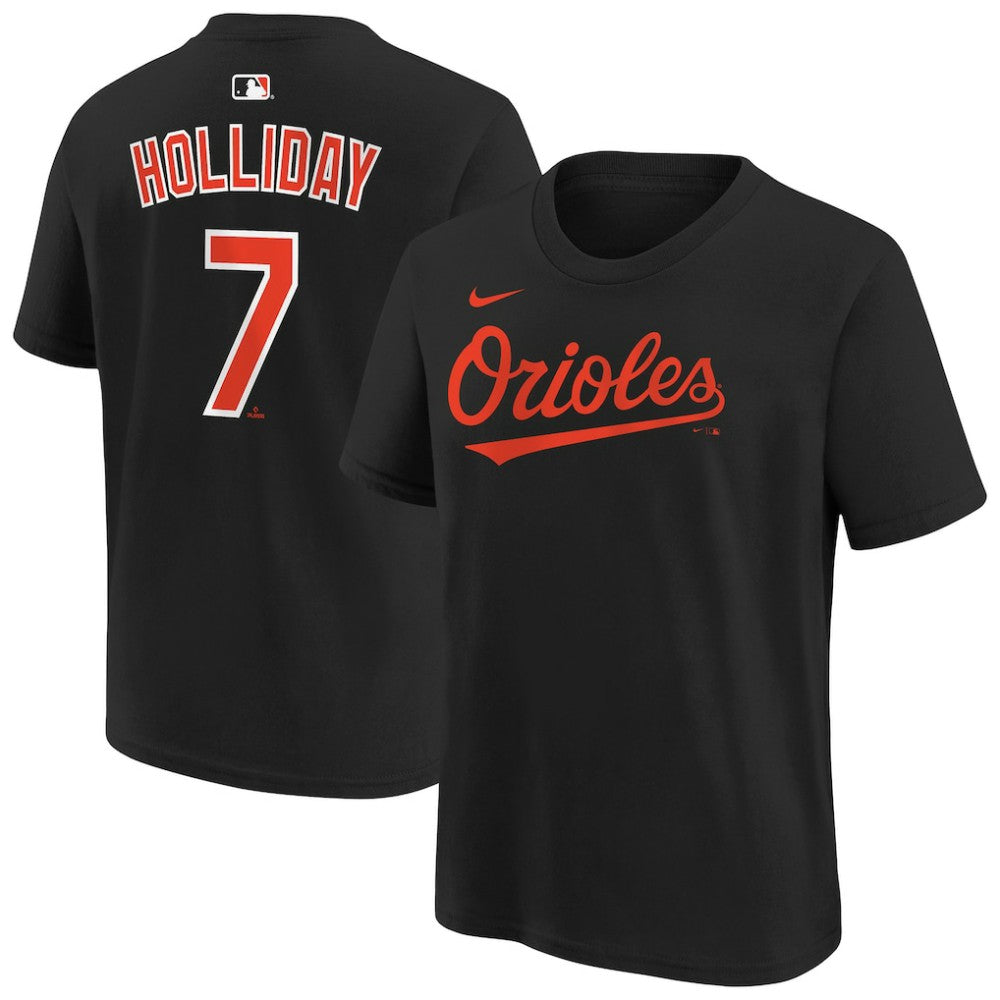 Jackson Holliday Baltimore Orioles Youth Name & Number T-Shirt Black