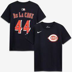 Elly De La Cruz Cincinnati Reds Youth Name & Number T-Shirt Black