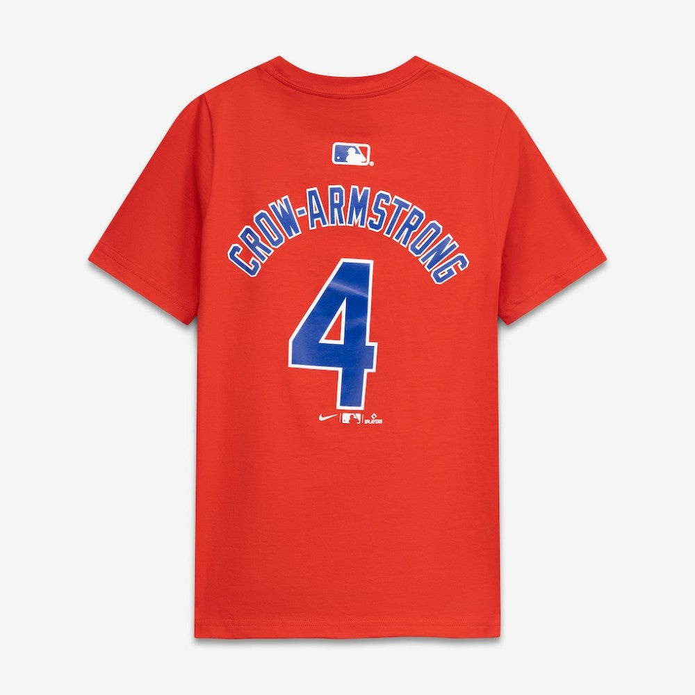 Pete Crow-Armstrong Chicago Cubs Youth Name & Number T-Shirt Red