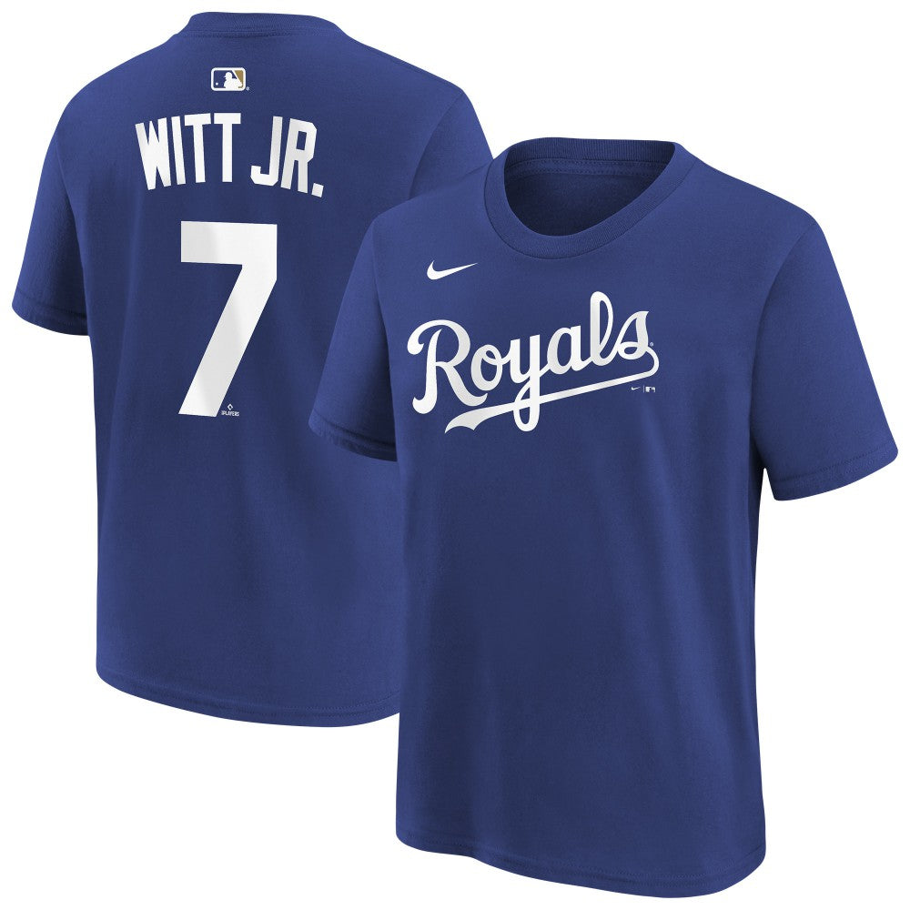 Bobby Witt Jr. Kansas City Royals Youth Name & Number T-Shirt Royal