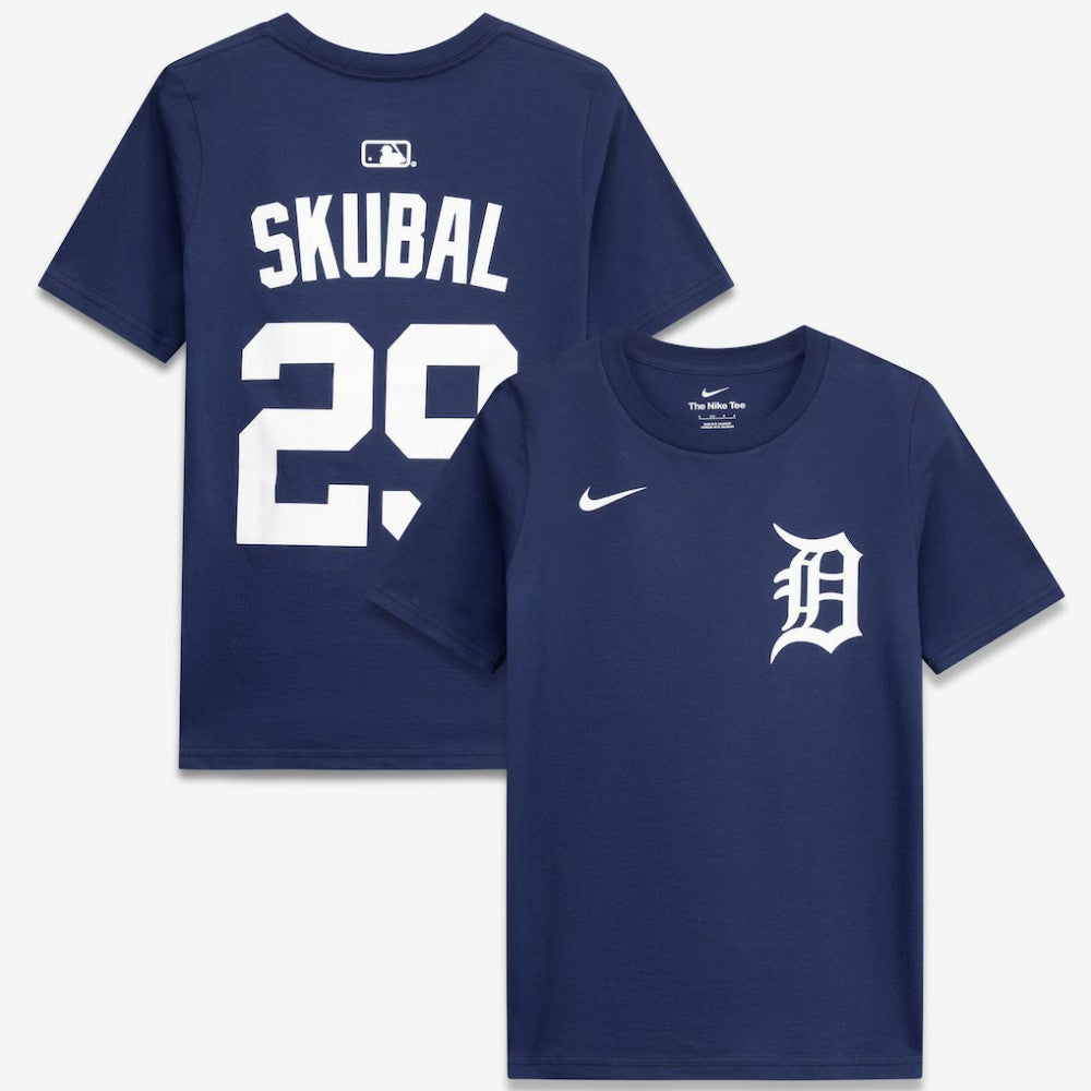 Tarik Skubal Detroit Tigers Youth Name & Number T-Shirt Navy