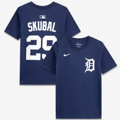 Tarik Skubal Detroit Tigers Youth Name & Number T-Shirt Navy