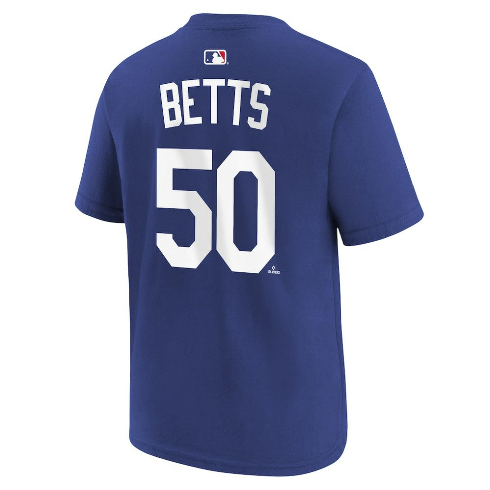 Mookie Betts Los Angeles Dodgers Youth Name & Number T-Shirt Royal