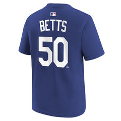 Mookie Betts Los Angeles Dodgers Youth Name & Number T-Shirt Royal