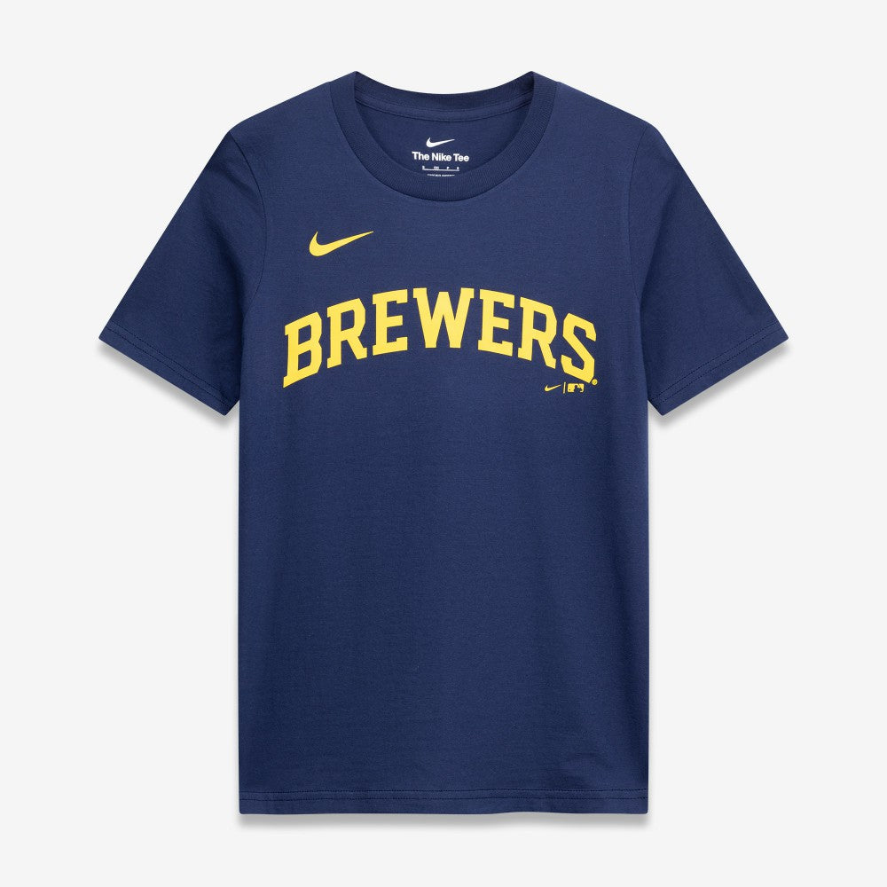 Jackson Chourio Milwaukee Brewers Youth Name & Number T-Shirt Navy