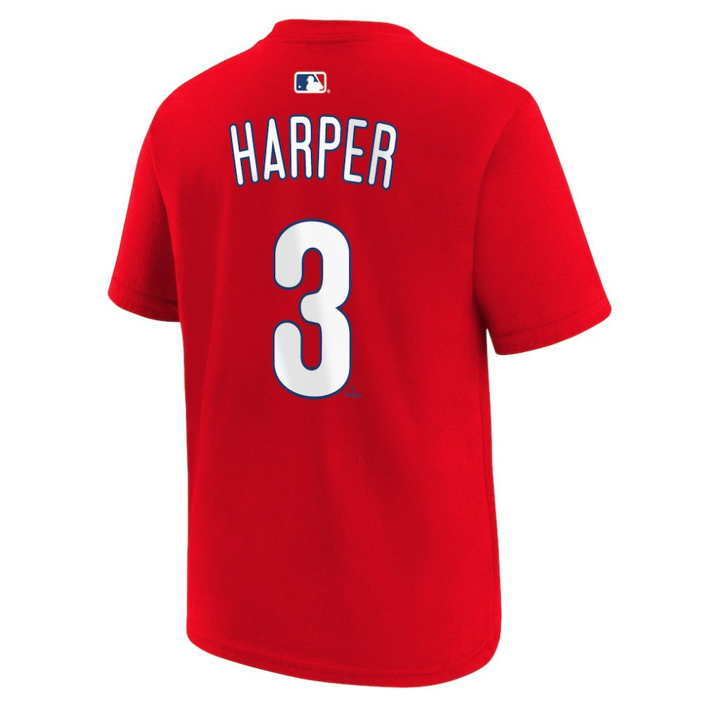 Bryce Harper Philadelphia Phillies Youth Name & Number T-Shirt Red