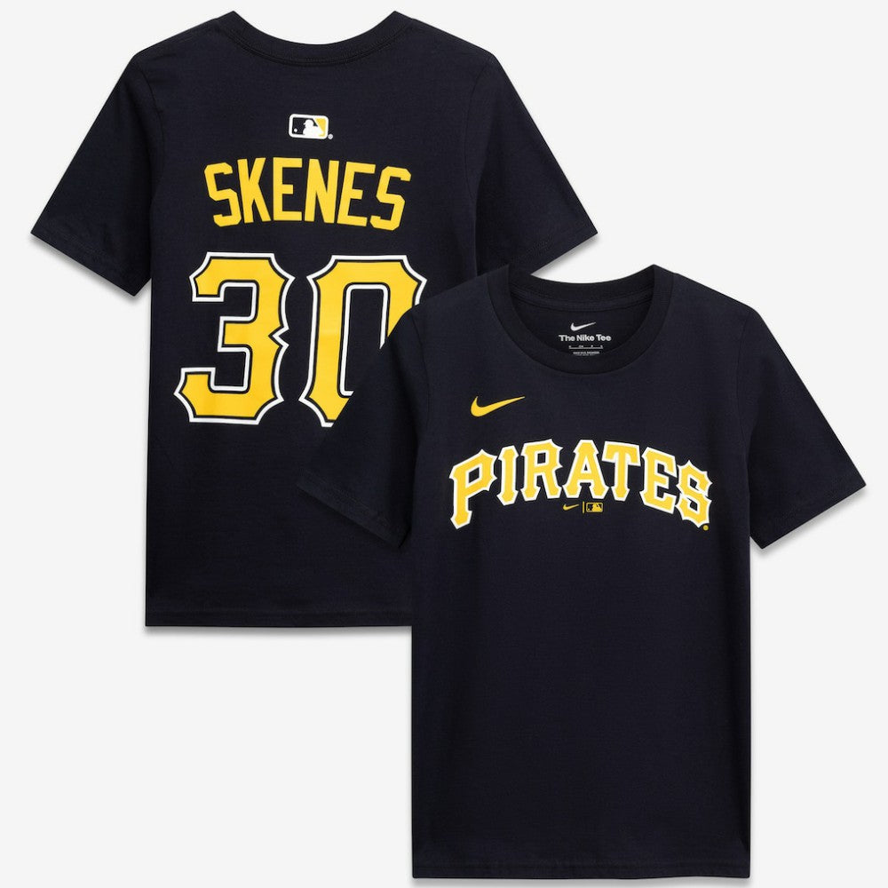 Paul Skenes Pittsburgh Pirates Youth Name & Number T-Shirt Black