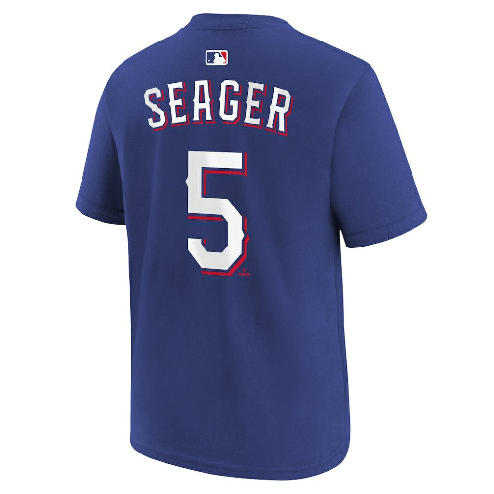 Corey Seager Texas Rangers Youth Name & Number T-Shirt Royal
