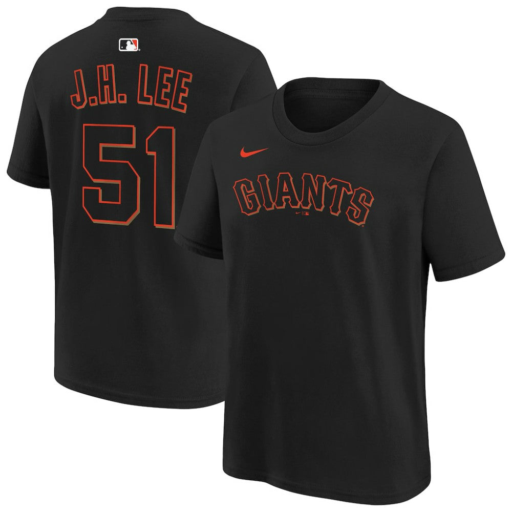 Jung Hoo Lee San Francisco Giants Youth Name & Number T-Shirt Black