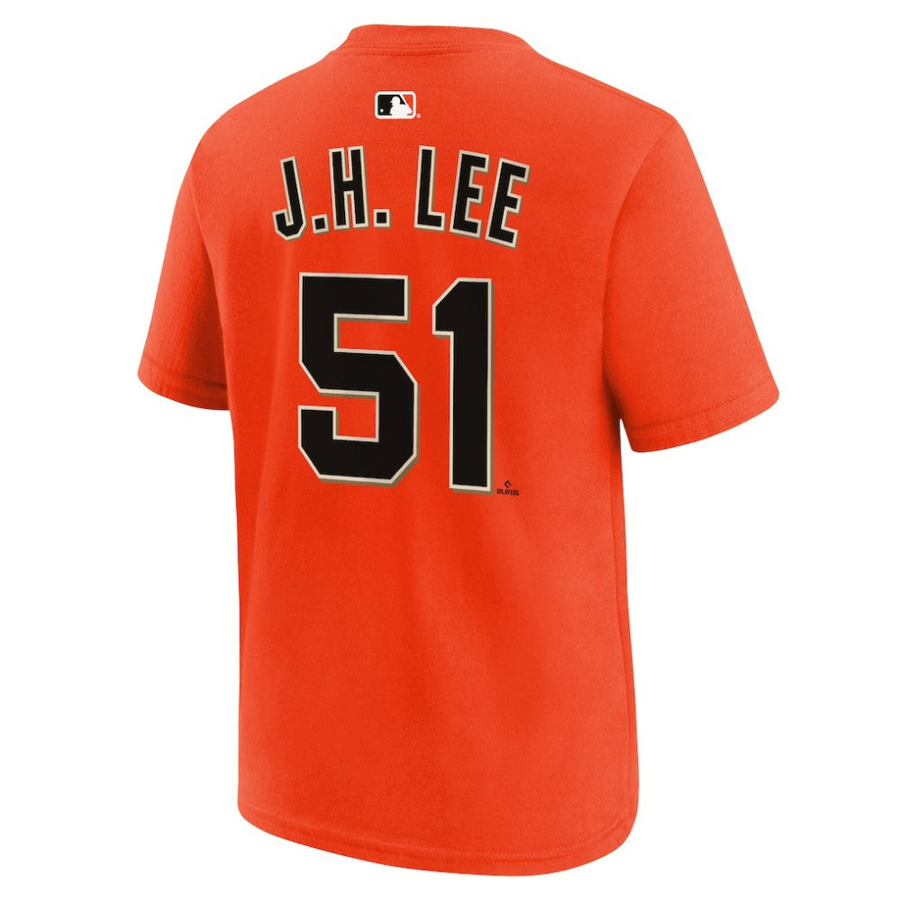 Jung Hoo Lee San Francisco Giants Youth Name & Number T-Shirt Orange