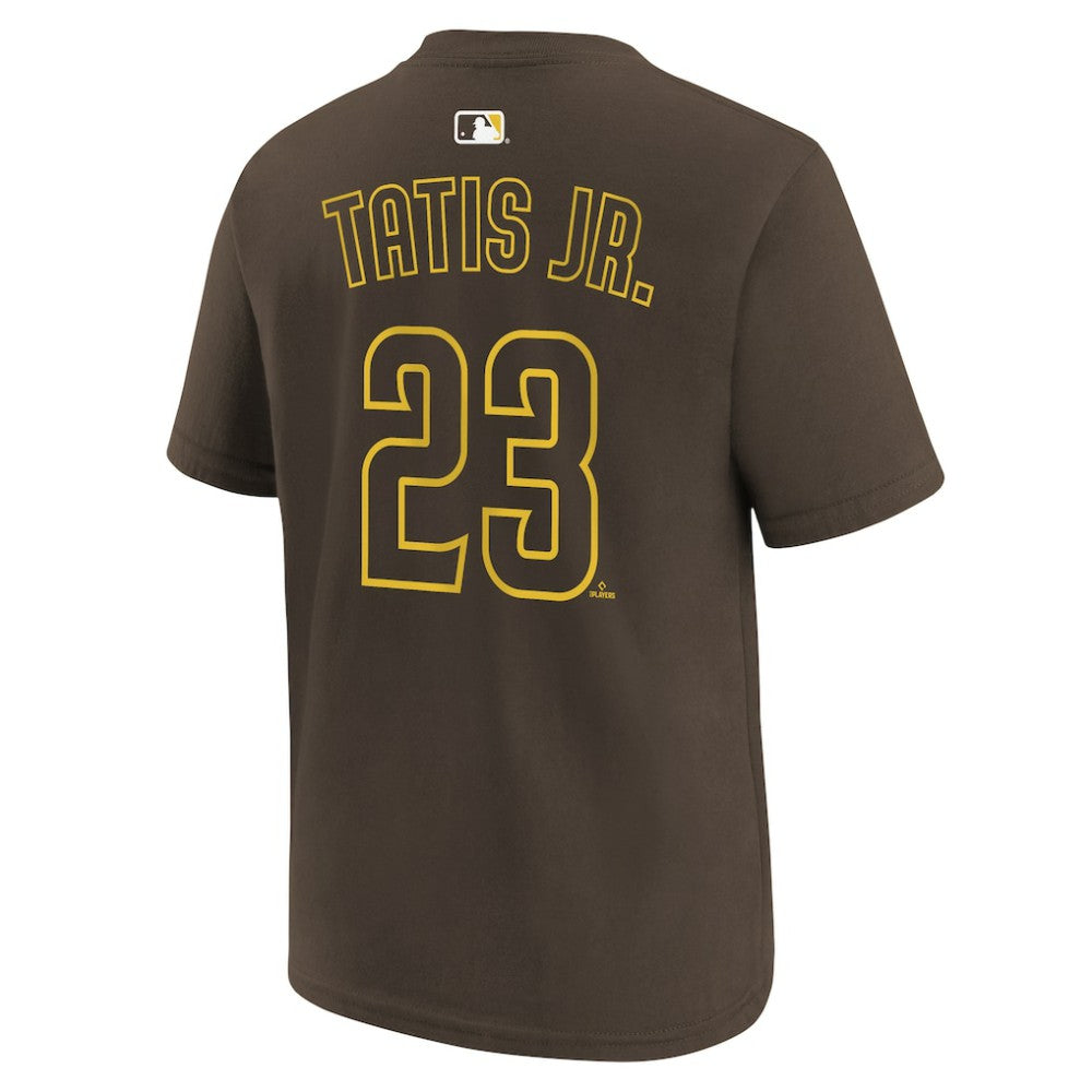 Fernando Tatis Jr. San Diego Padres Youth Name & Number T-Shirt Brown