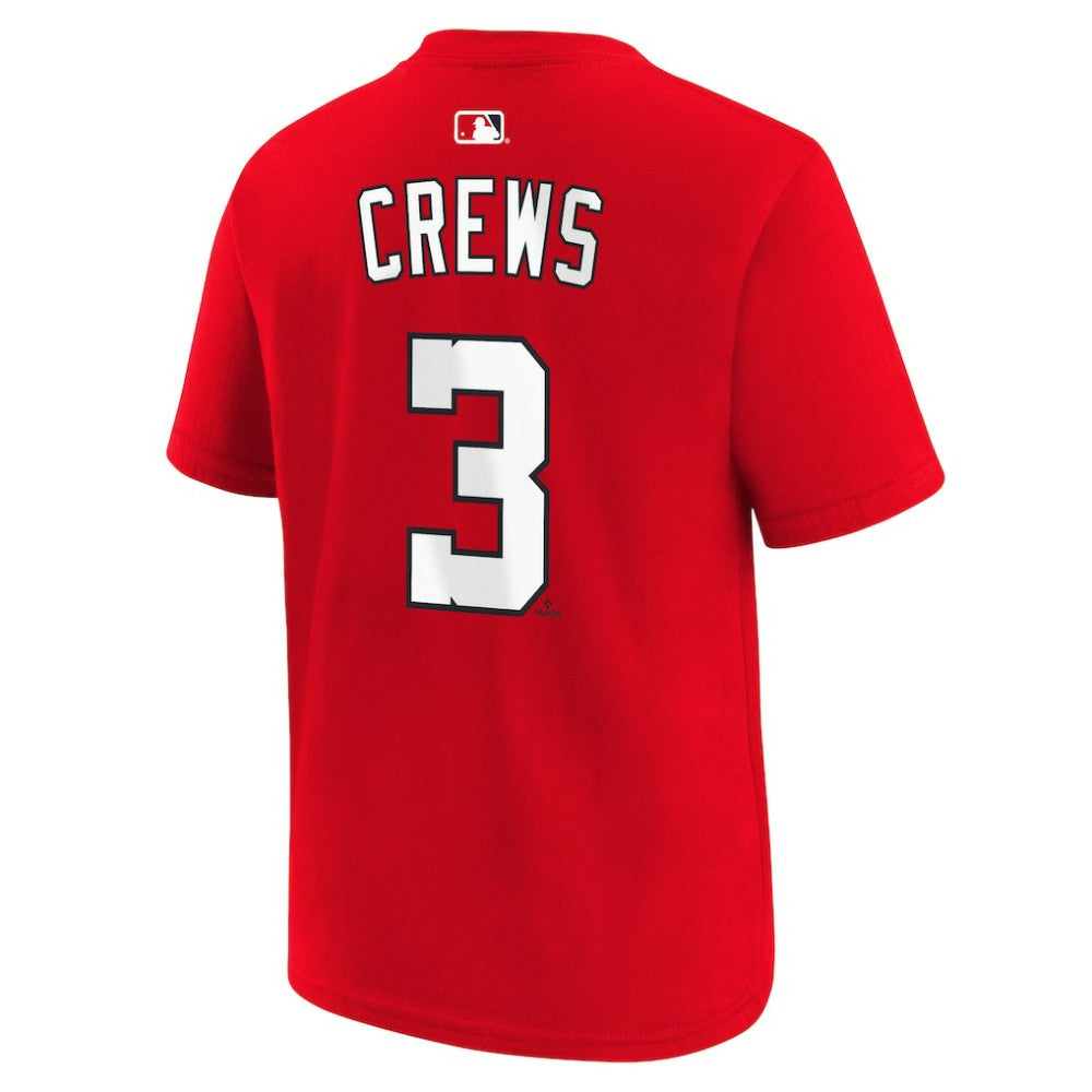 Dylan Crews Washington Nationals Youth Name & Number T-Shirt Red