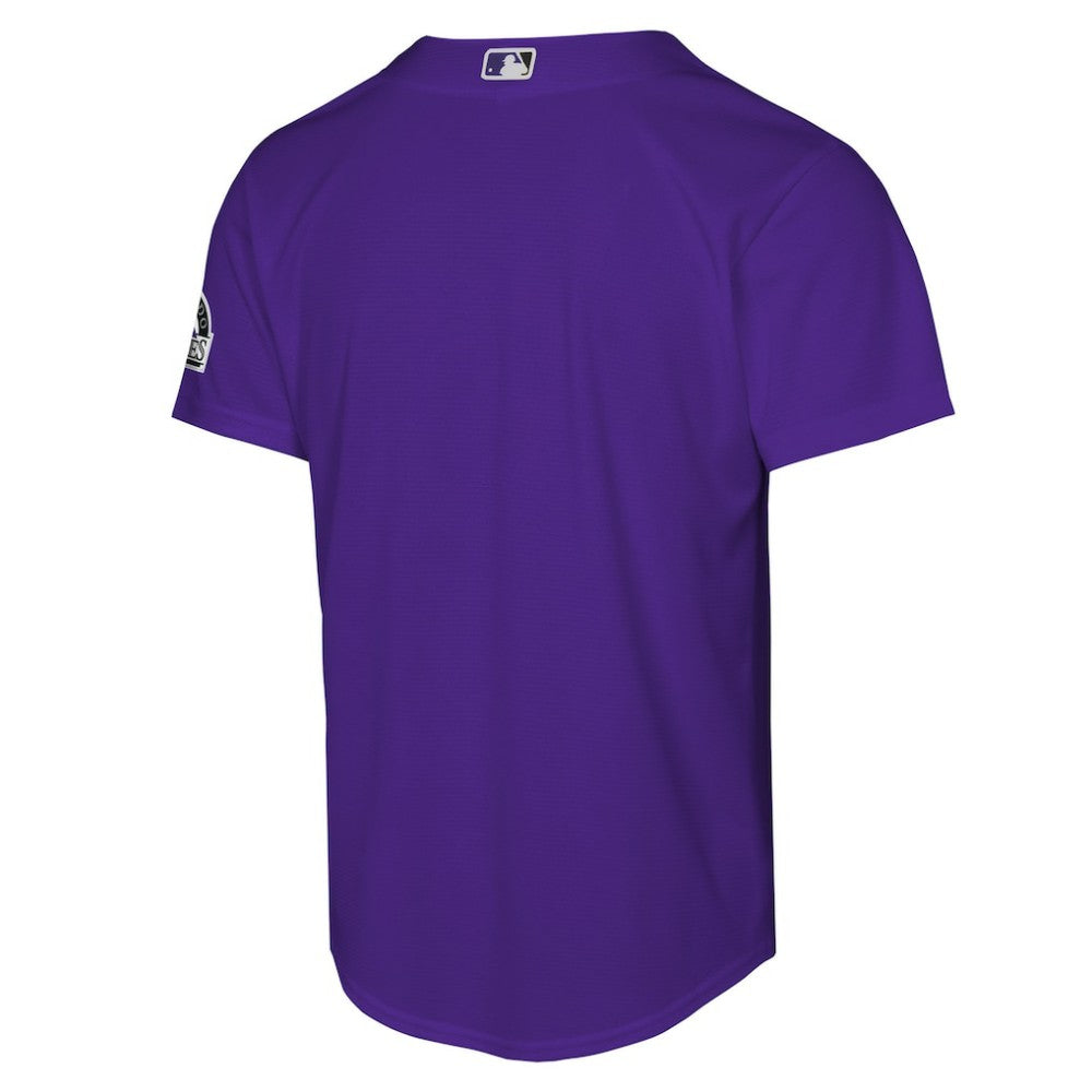 Colorado Rockies Youth Alternate 2 Stadium Jersey Purple