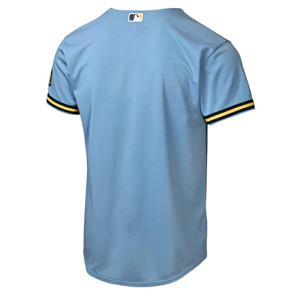 Milwaukee Brewers Youth Road Stadium Jersey Powder Blue