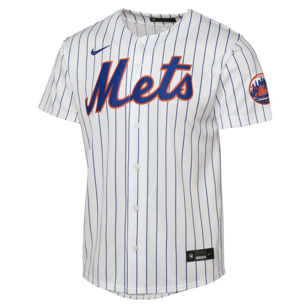 New York Mets Youth Home Stadium Jersey White
