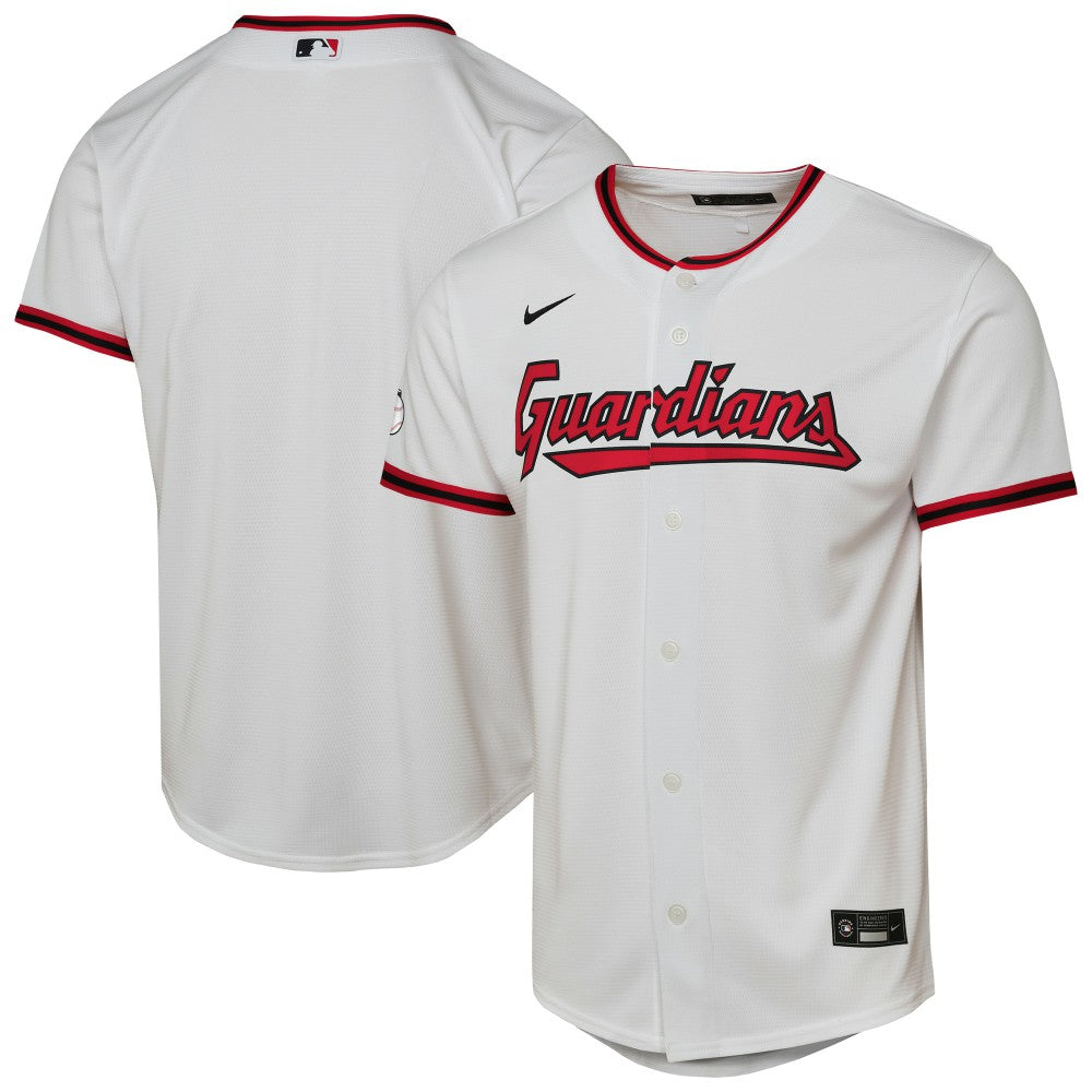 Cleveland Guardians Youth Home Stadium Jersey White