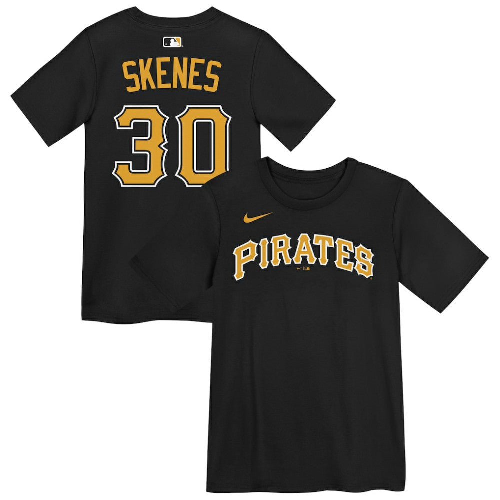 Paul Skenes Pittsburgh Pirates Preschool Name & Number T-Shirt Black