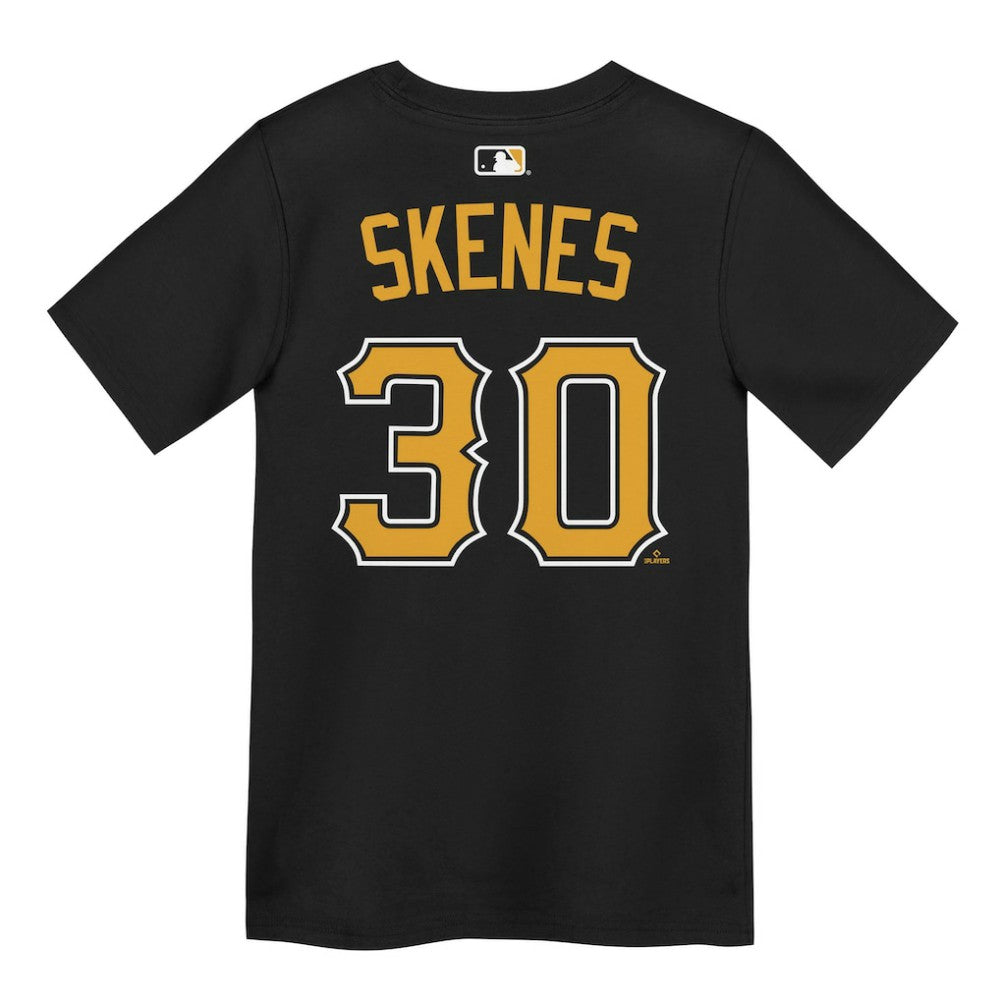 Paul Skenes Pittsburgh Pirates Preschool Name & Number T-Shirt Black