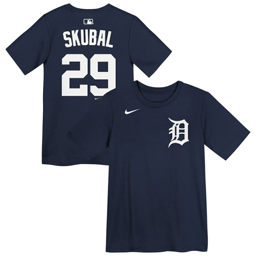 Tarik Skubal Detroit Tigers Preschool Name & Number T-Shirt Navy