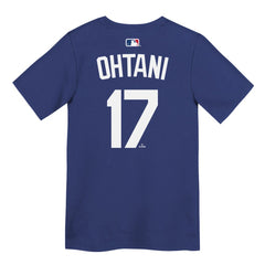 Shohei Ohtani Los Angeles Dodgers Preschool Name & Number T-Shirt Royal