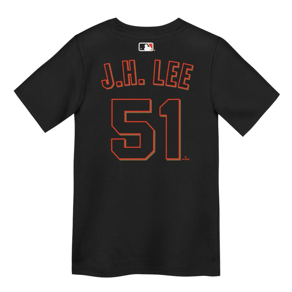Jung Hoo Lee San Francisco Giants Preschool Name & Number T-Shirt Black