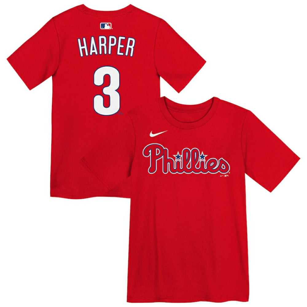 Bryce Harper Philadelphia Phillies Preschool Name & Number T-Shirt Red