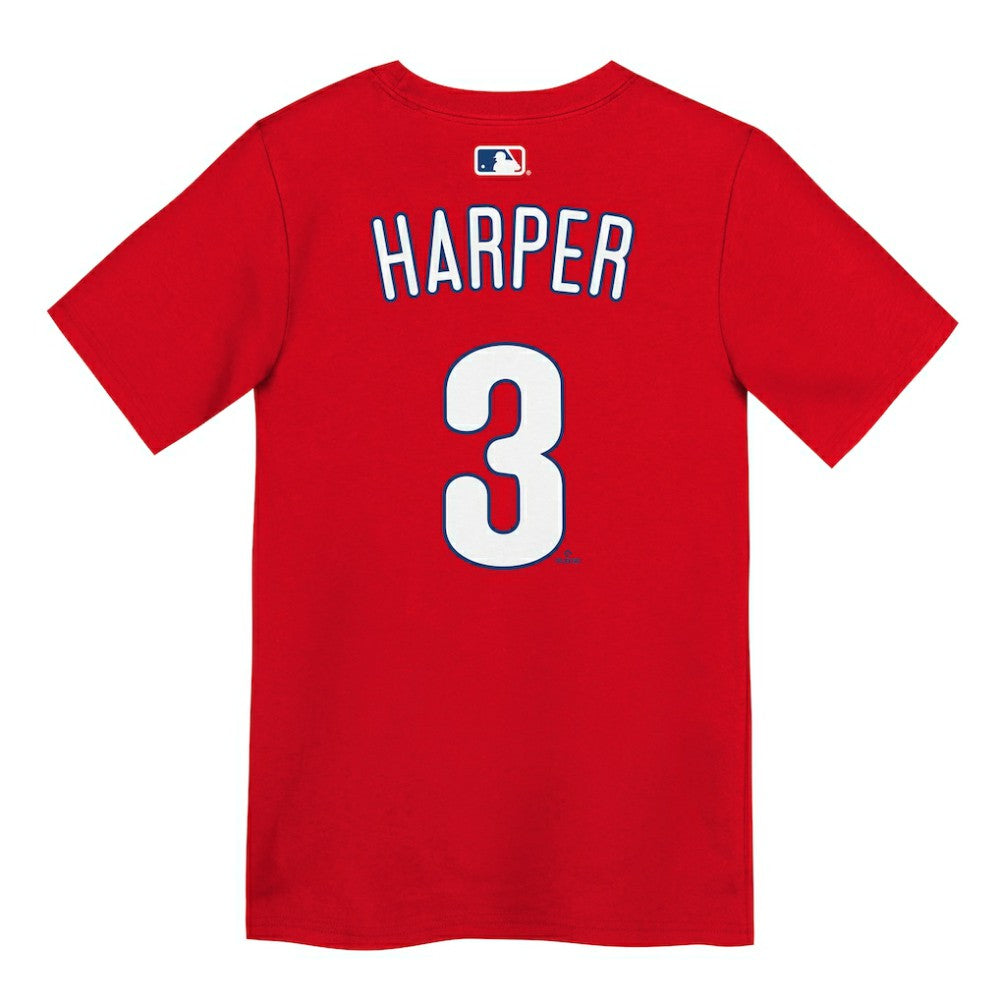 Bryce Harper Philadelphia Phillies Preschool Name & Number T-Shirt Red