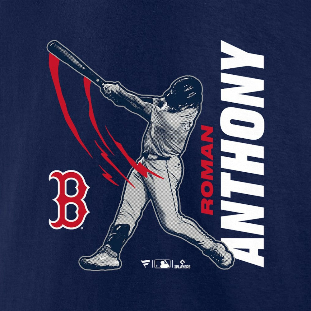 Roman Anthony Boston Red Sox Graphic Player T-Shirt Navy