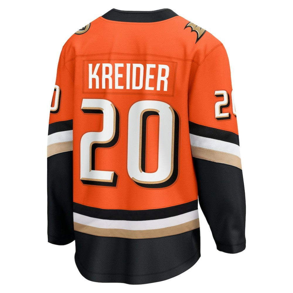 Chris Kreider Anaheim Ducks Fanatics Home Breakaway Jersey - Orange Jerseys