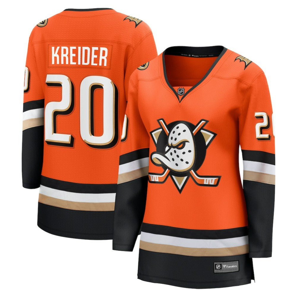 Chris Kreider Anaheim Ducks Fanatics Women's Home Breakaway Player Jersey - Orange Jerseys