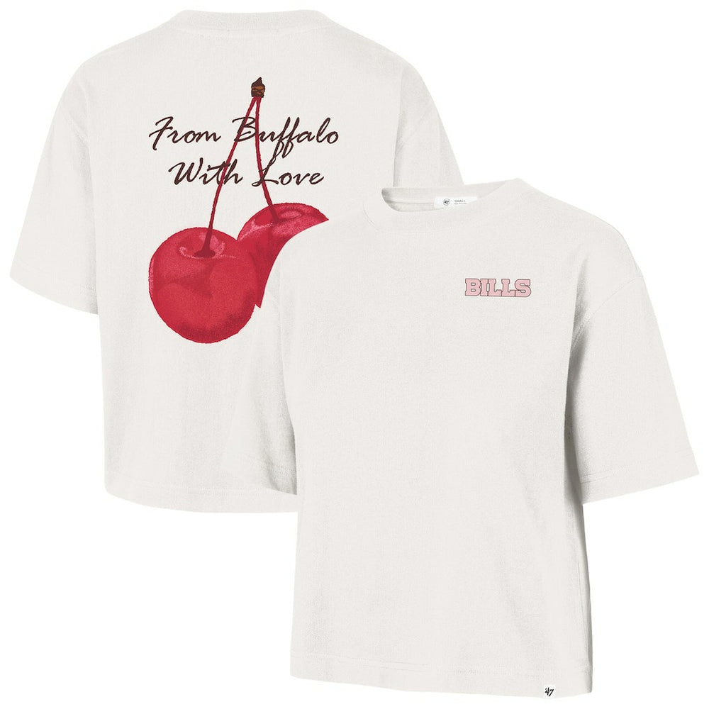 Buffalo Bills '47 Women's Love Letter Reed City T-Shirt - Cream sale