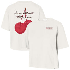 Detroit Lions '47 Women's Love Letter Reed City T-Shirt - Cream sale
