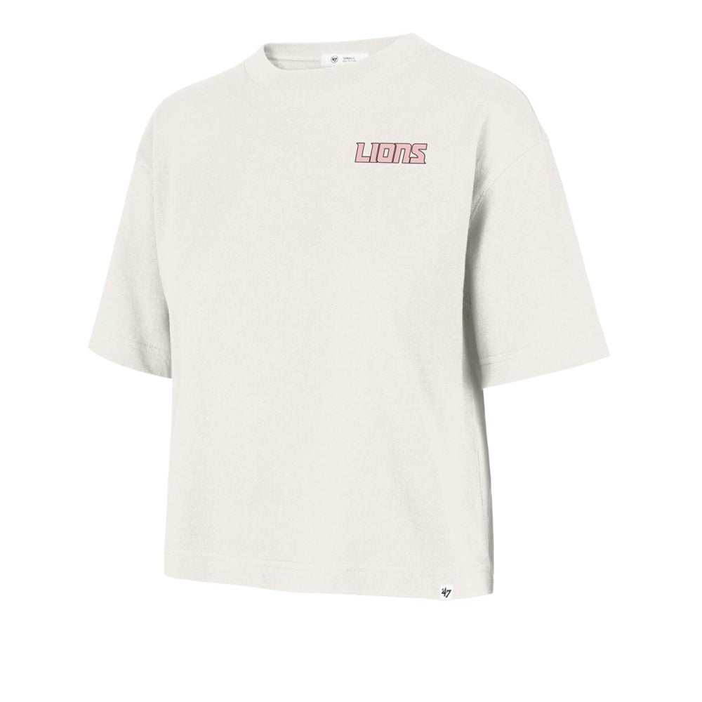 Detroit Lions '47 Women's Love Letter Reed City T-Shirt - Cream sale