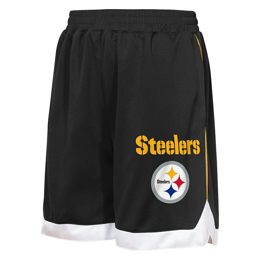 Pittsburgh Steelers Outerstuff Youth All Star Mesh Shorts - Black online