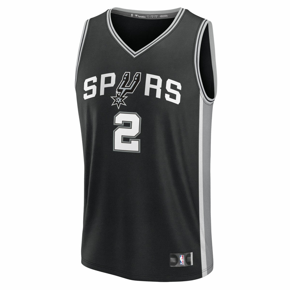 Dylan Harper San Antonio Spurs 2025 NBA Draft First Round Pick Fast Break Replica Jersey - Icon Edition - Black sale