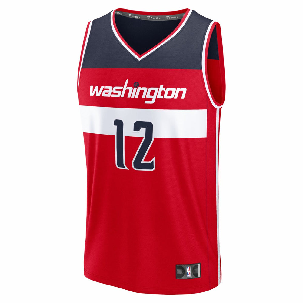 Tre Johnson III Washington Wizards 2025 NBA Draft First Round Pick Fast Break Replica Jersey - Icon Edition - Red shop
