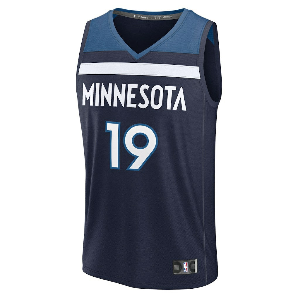 Joan Beringer Minnesota Timberwolves 2025 NBA Draft First Round Pick Fast Break Replica Jersey - Icon Edition - Navy online