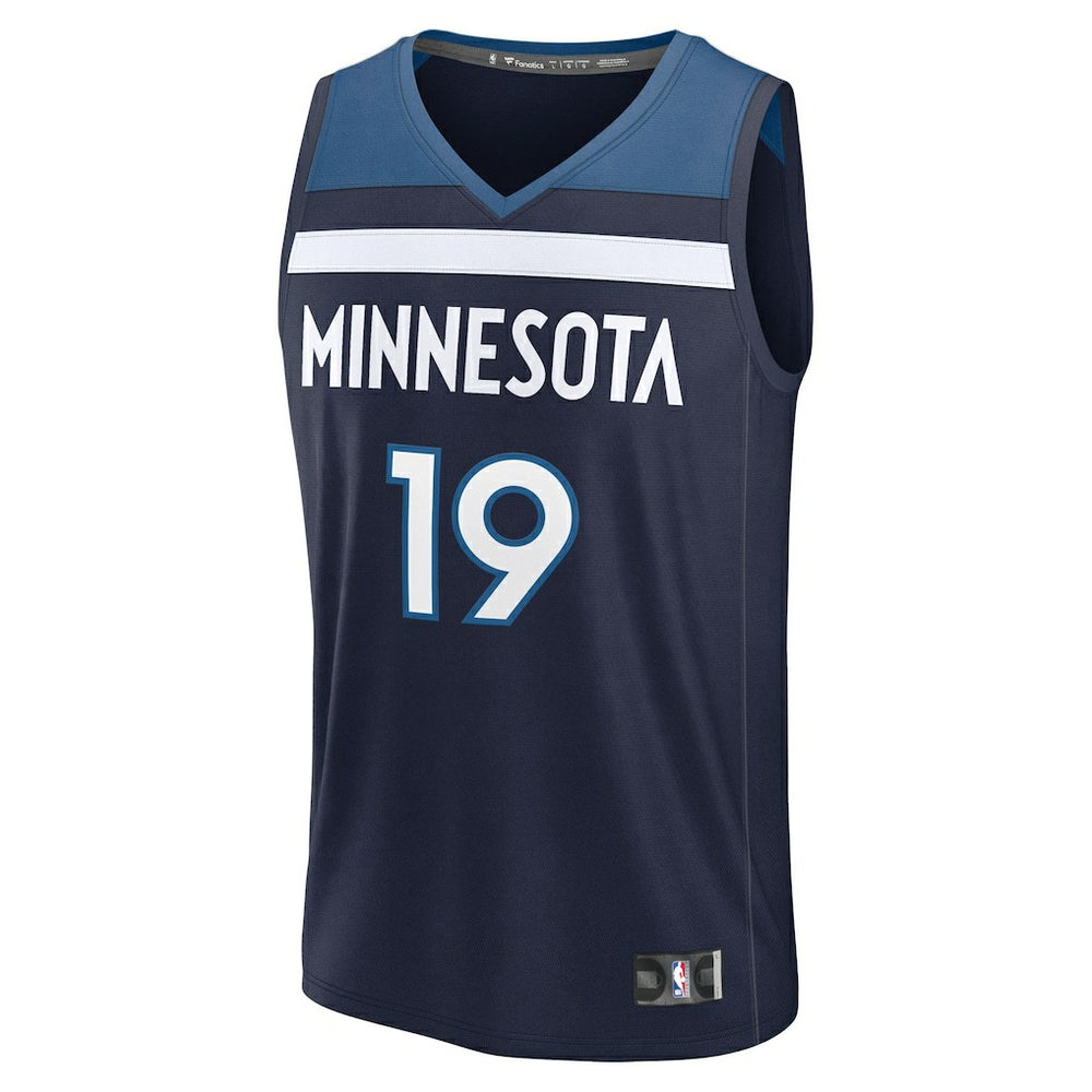 Joan Beringer Minnesota Timberwolves 2025 NBA Draft First Round Pick Fast Break Replica Jersey - Icon Edition - Navy online