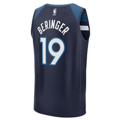 Joan Beringer Minnesota Timberwolves 2025 NBA Draft First Round Pick Fast Break Replica Jersey - Icon Edition - Navy online