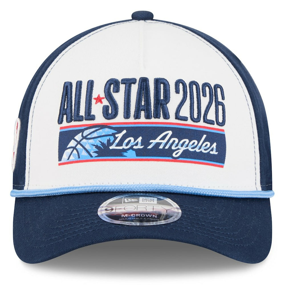 2026 NBA All-Star Game A-Frame 9FORTY Adjustable Hat - White/Navy cheap