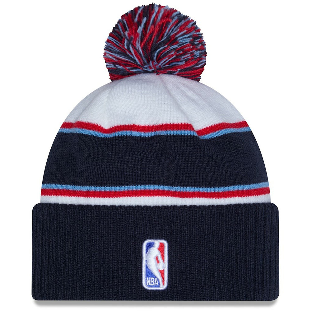 2026 NBA All-Star Game Cuffed Knit Hat with Pom - White/Navy sale